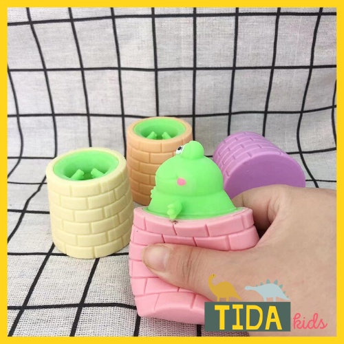 Ếch Ngồi Đáy Giếng ⚡ HOT TREND ⚡ Squishy Mochi Cute, Đồ Chơi Xả Stress Dễ Thương Xua Tan Căng Thẳng, TiDa Kids Shop