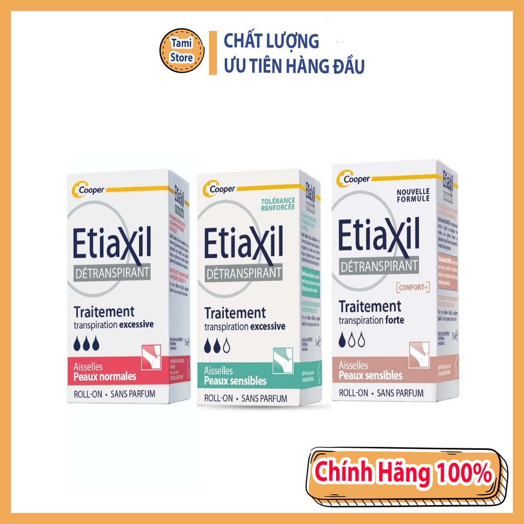 Lăn khử mùi Etiaxil 15ml Giảm Mồ Hôi, Hôi Nách hàng Pháp Chuẩn - Tami Store