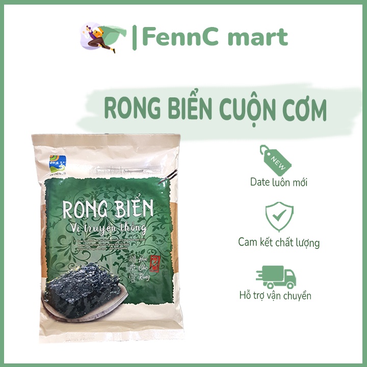 Rong Biển Cuộn Cơm Rong Cuộn Gimbab Fresiweed Hàn Quốc 115g/50 lá 230g/100 lá FENNC