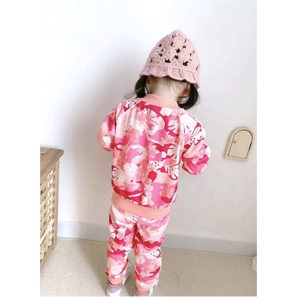Set Adidas Cho Bé Gái. Bộ Thun Thể Thao Adidas Cho Bé Gái Hàng Quảng Châu Loại 1 Cao Cấp.