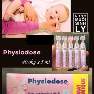 Nước muối sinh lý Physiodose pháp 40 ống