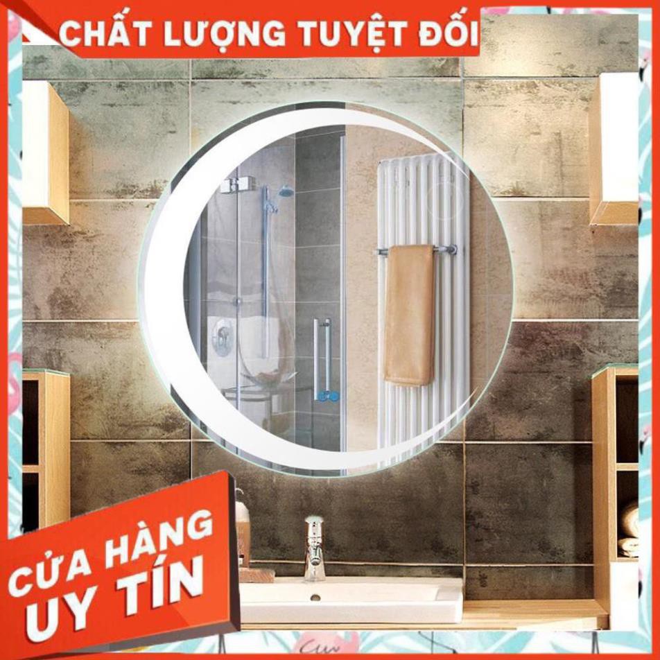 ( giá sỉ ) gương tròn treo bàn trang điểm có đèn led cảm ứng 3 chạm thông minh kích thước D60 - guonghoangkim miror