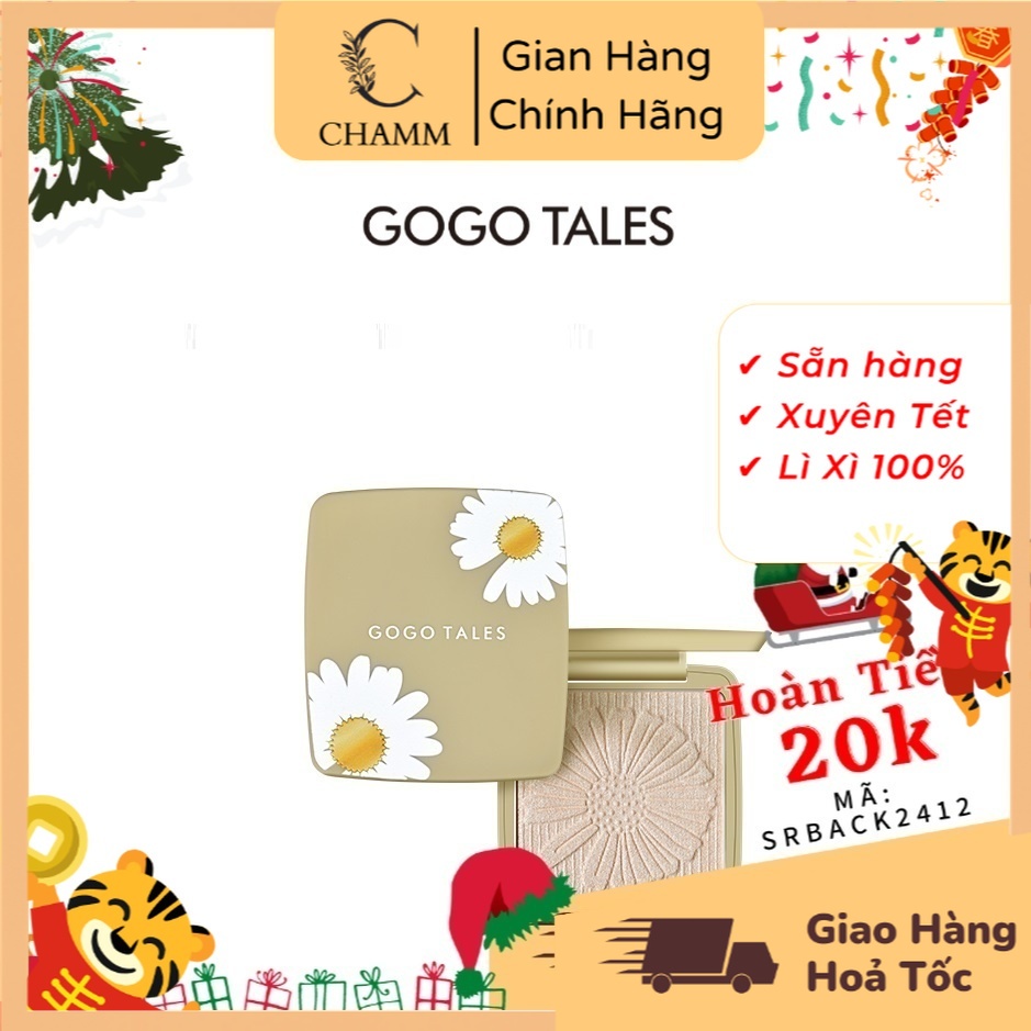 Phấn bắt sáng highlight Gogo Tales GT182 Bản Hoa Cúc nội địa trung