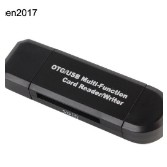 Sale 69% Đầu đọc thẻ chuyển đổi TF OTG giắc cắm USB 3.1 loại C và USB 2.0 , Black Giá gốc 60000đ- 18F58