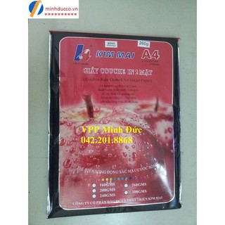 Giấy Couche in 2 mặt bóng Kim Mai ĐL260