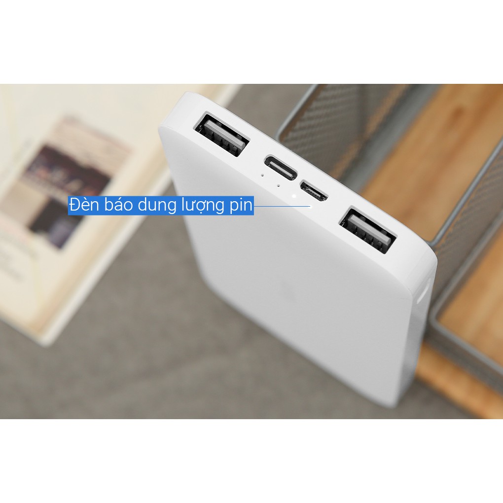 Pin sạc dự phòng 10.000mAh Redmi SGH001 [TRẮNG] Input Micro USB + Type C (VXN4286GL) - Chính hãng