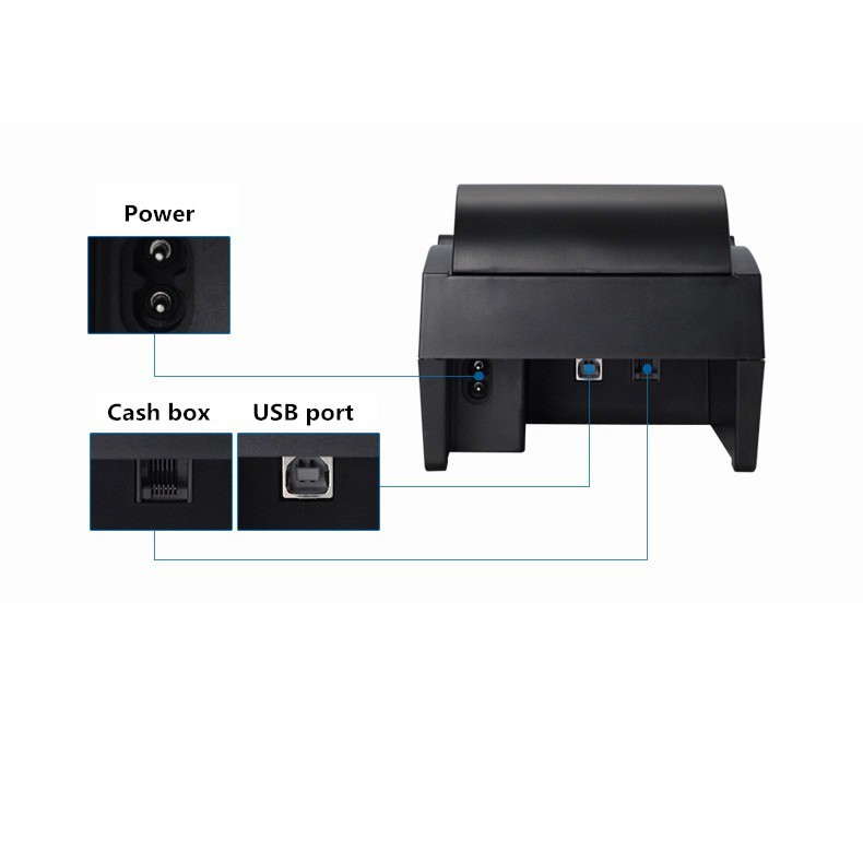 Máy In Hóa Đơn Khổ K58 Xprinter 58IIH (USB chỉ in từ máy tính) BẢO HÀNH 12 THÁNG