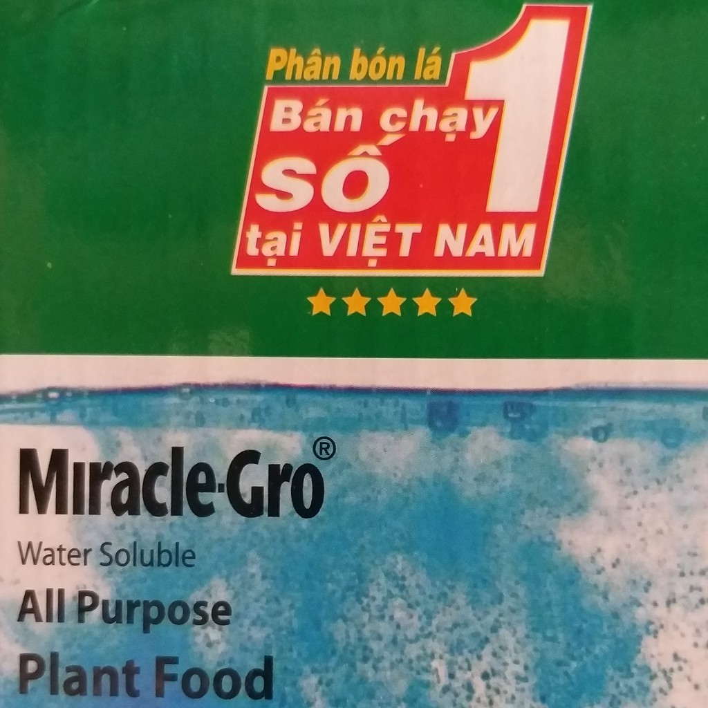 Phân Bón Lá NPK Miracle Gro - phân bón nhập khẩu từ châu âu (10g)