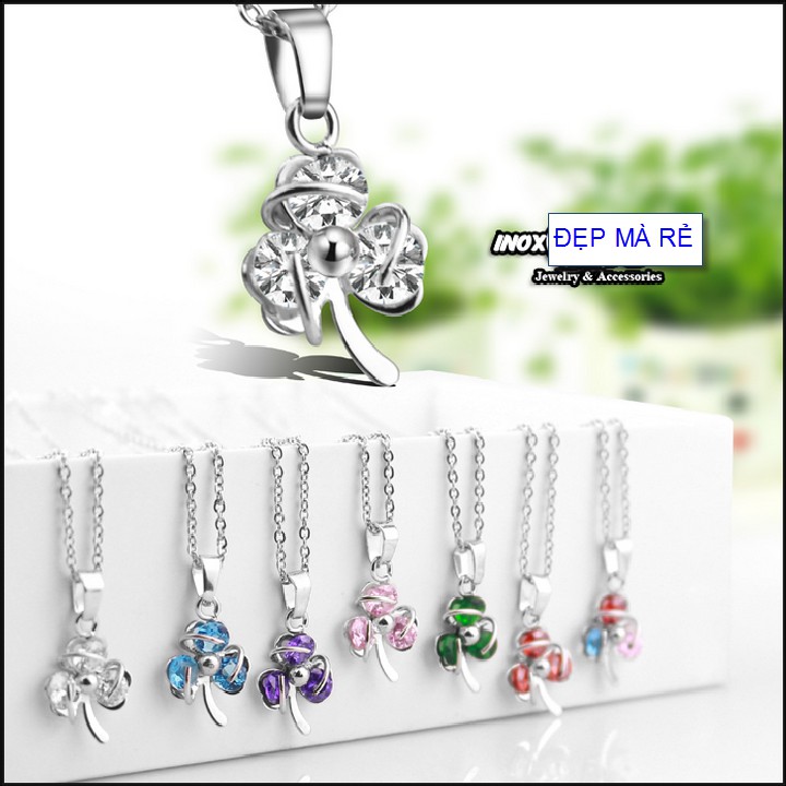 Dây chuyền cỏ ba lá xinh xắn bé gái - An toàn cho trẻ - Cam kết 1 đổi 1 nếu hoen , gỉ sét