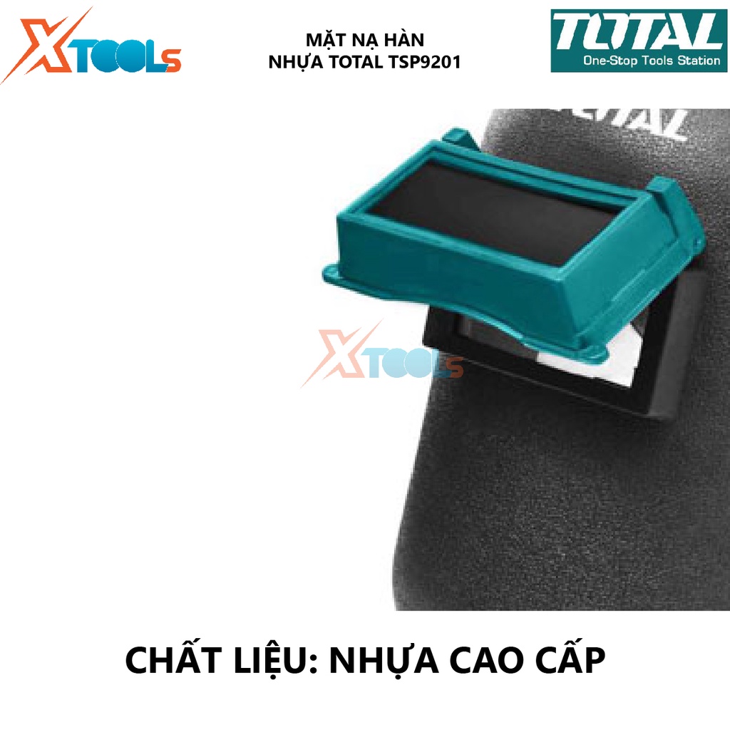 Mặt nạ hàn TOTAL TSP9201 mặt nạ hàn tự động Chất liệu 100% , Kích thước 108*50*3mm chống chói, chống tia cực tím