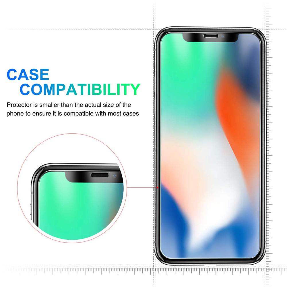 Kính cường lực 9h bảo vệ màn hình cho iPhone 11 12 pro xr x xs max 7 6 8 6s plus se 2020
