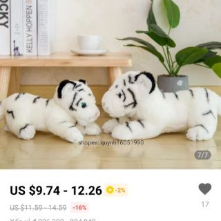 Gấu bông cọp vằn 20-50cm
