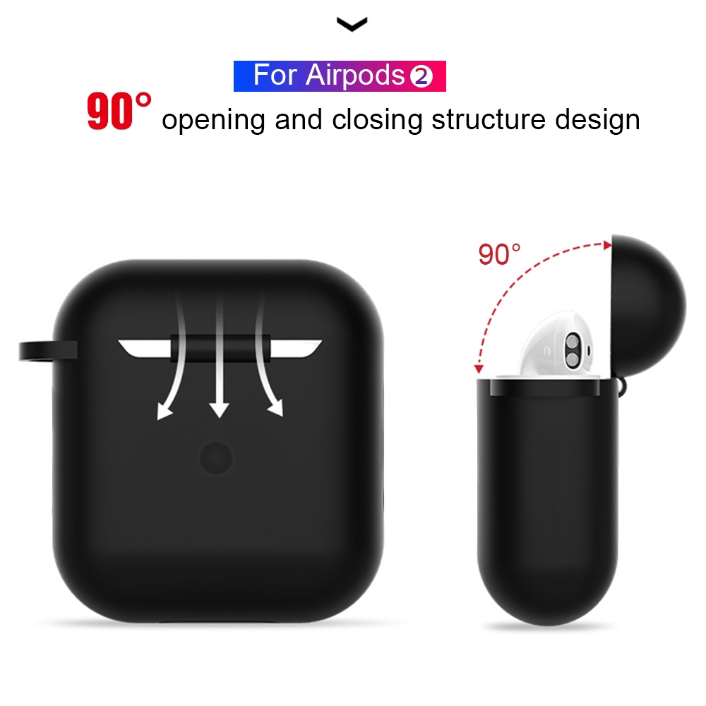 Vỏ bọc hộp sạc tai nghe bluetooth Airpods 2 cực mềm siêu mỏng chống sốc