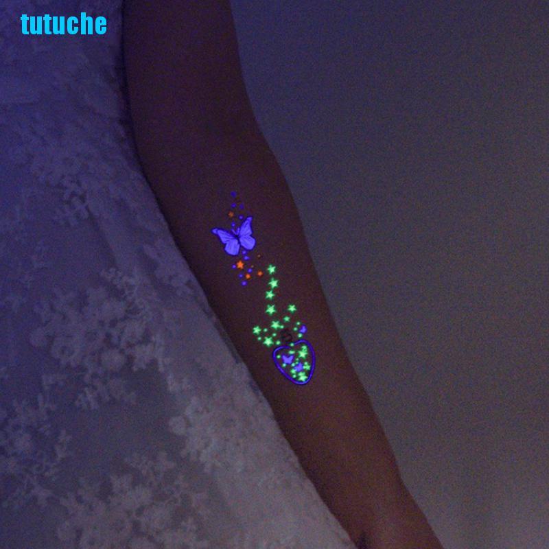 Hình dán hình xăm tạm thời phản quang chống nước độc đáo