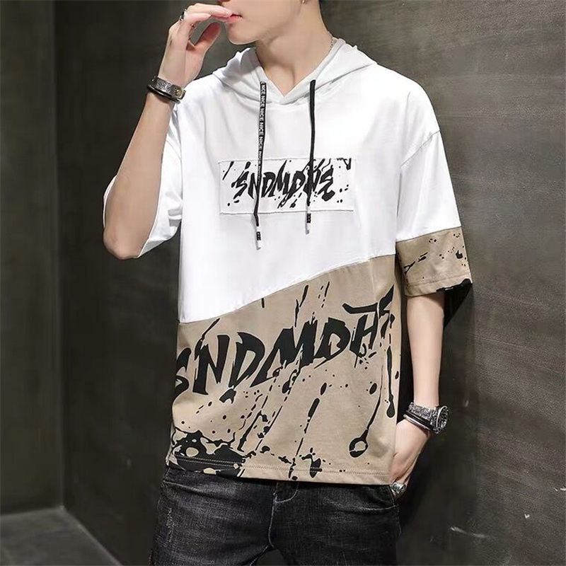 Áo Hoodie Tay Ngắn Thời Trang Phong Cách Hàn Quốc Cho Nam Size M-3Xl | BigBuy360 - bigbuy360.vn