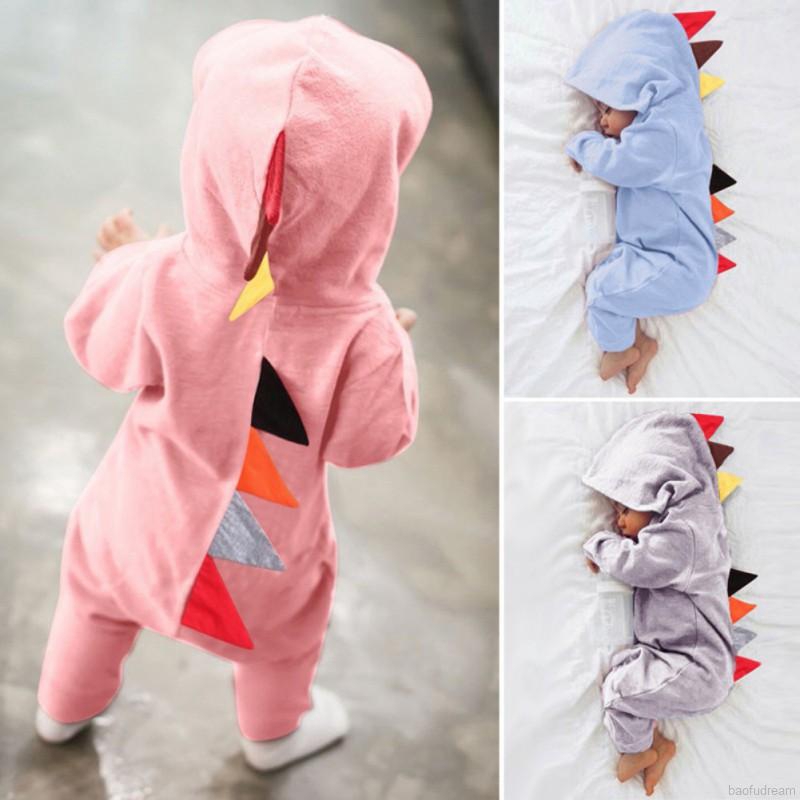 Áo khoác hoodie dài tay hình khủng long đáng yêu cho bé