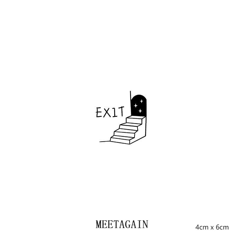 Hình xăm dán tạm thời chống nước 4cm x 6cm 15 ngày s-046