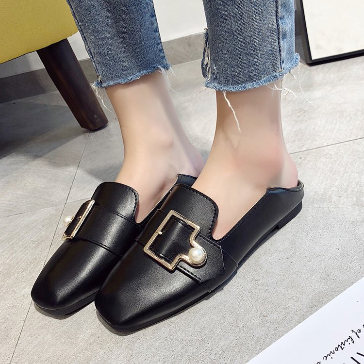 Giày Lười Đế Bằng Đính Ngọc Trai Xinh Xắn Dành Cho Nữ | BigBuy360 - bigbuy360.vn