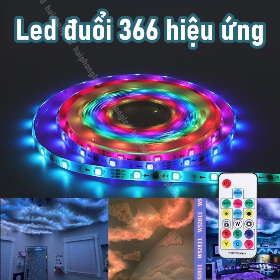 Led RGB Cuộn Led Đuổi Dây Dán Full Color Chạy Hiệu Ứng Đuổi Đẹp Mắt - IC Chất Lượng Cao 1903 Và Bóng Led 5050