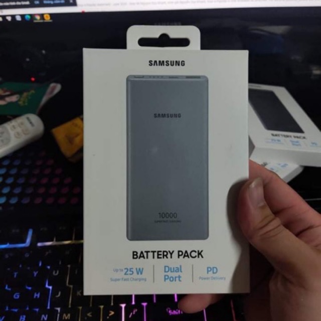 Sạc dự phòng Samsung EB-P3300 10,000mAh Sạc nhanh PD 2.0 25W IN/OUT USB-C - Hàng chính hãng