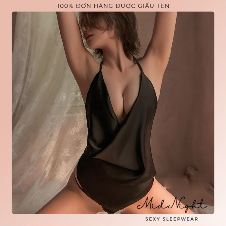 Váy Ngủ Sexy Có Dây Thắt Eo Lụa Satin Gợi Cảm Cho Cô Nàng Nóng Bỏng - Bộ Đồ Ngủ Đồ Lót Khiêu Gợi Cho Nàng Mid Night Sexy | BigBuy360 - bigbuy360.vn