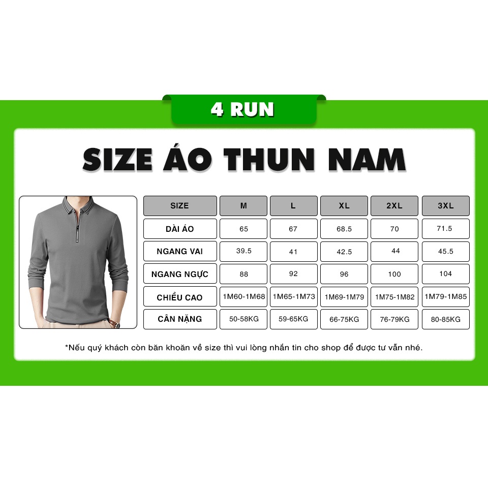 Áo thun nam thể thao PoLo 4RUN mã TT77 đẹp