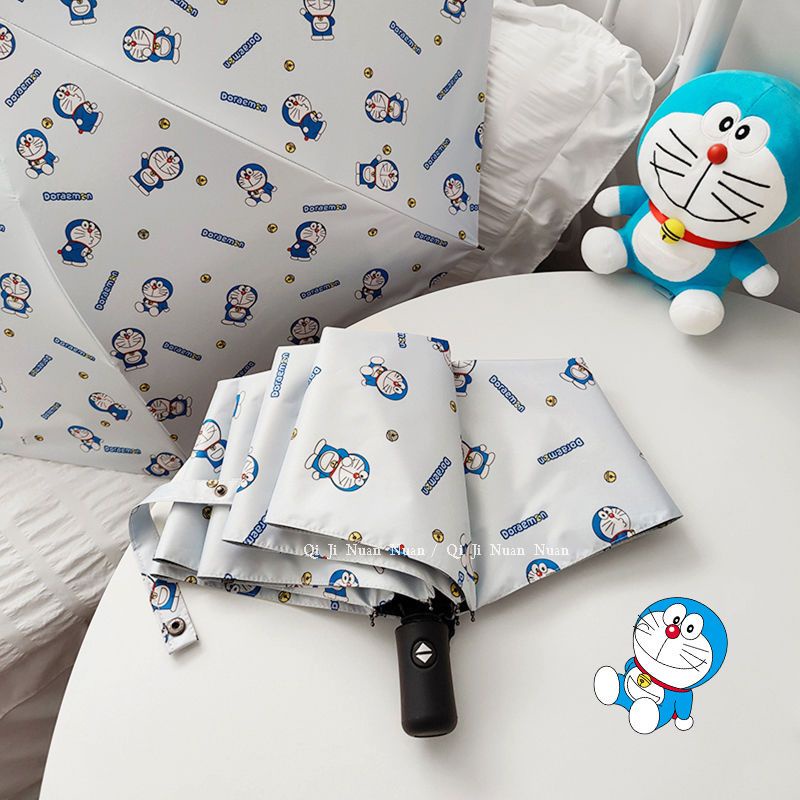 Dù Che Nắng Tự Động Toàn Diện Họa Tiết Doraemon Hoạt Hình Phong Cách Mới 2022 Cho Bé Gái