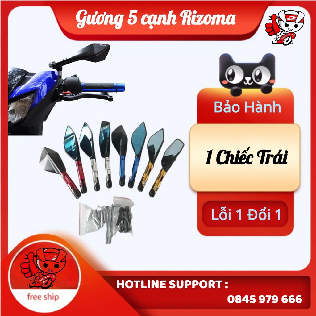 (Freeship) 1 Chiếc Trái_Gương 5 cạnh Rizoma