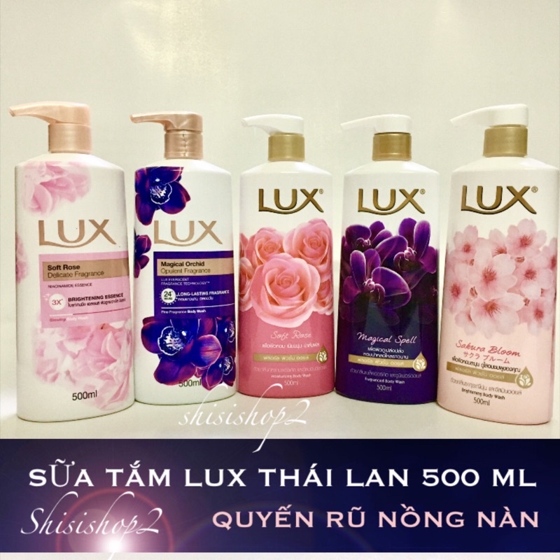 Sữa tắm LUX mềm mịn da 450ml. Thái lan.