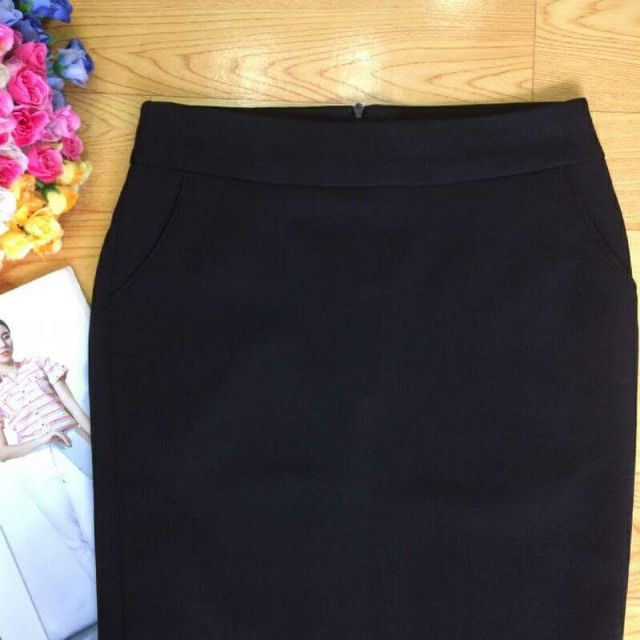 Chân váy ôm  công sở vải tuyết mưa cao cấp CÓ TÚI HAI BÊN VÀ CÓ XẺ SAU CV28 | BigBuy360 - bigbuy360.vn