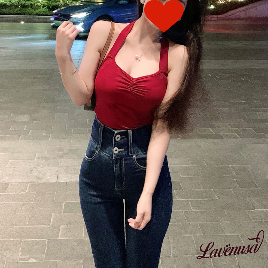 Áo yếm nữ nhún dáng ôm co giãn gợi cảm quyến rũ freesize LAVENUSA AL60