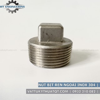 Nút Bịt Ren Ngoài Inox 304 | DN8-DN32 (Phi 13mm-42mm) [VATTUKYTHUATQT.COM]
