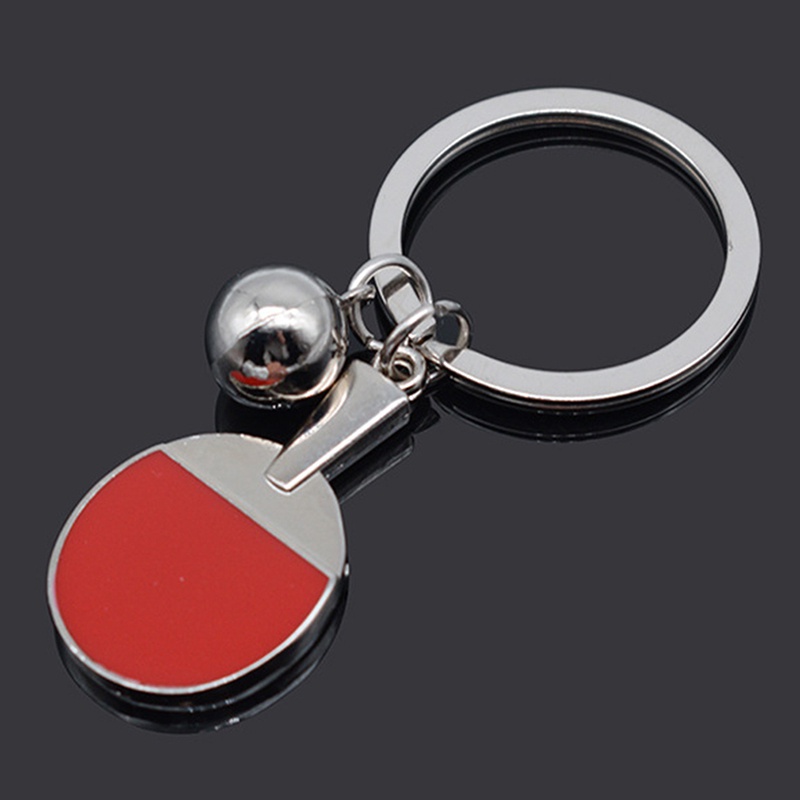 Home Creative Ping Pong Pendant Keychain Popular Gift Table Tennis Keyring
