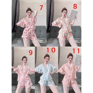 Đồ ngủ Lụa Satin thiết kế - Đồ Bộ Mặc Nhà Nữ Lụa Satin Cao Cấp