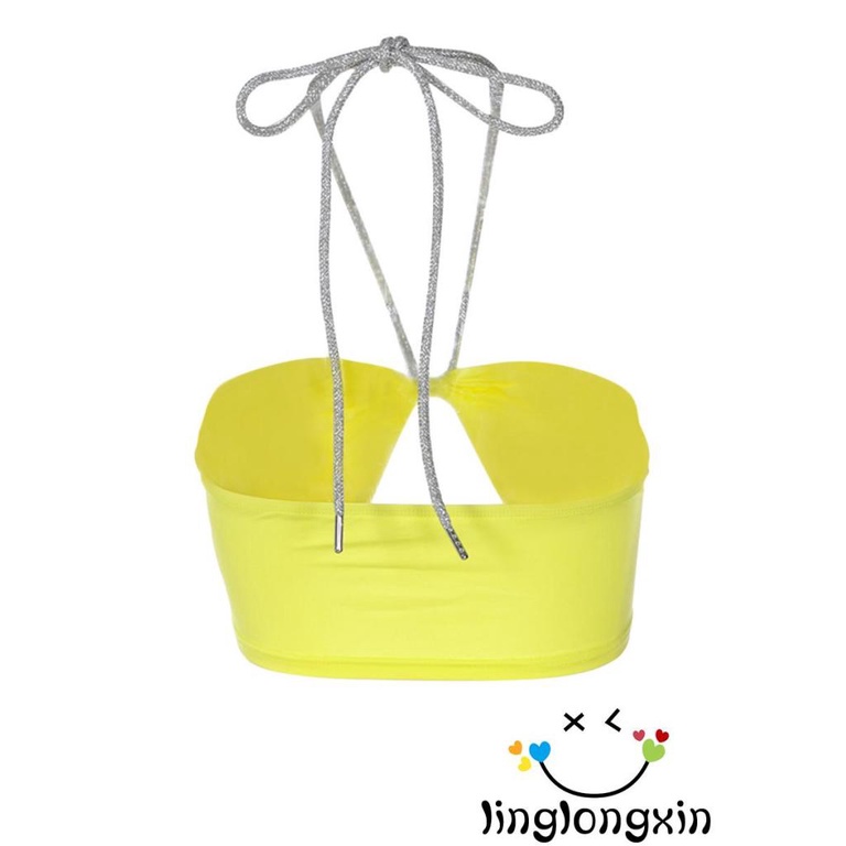 Áo Croptop Sát Nách Hở Lưng Xếp Ly Ôm Dáng Gợi Cảm Cho Nữ Linglongxi2-Y2K