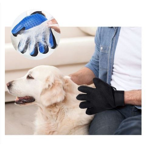Găng tay tắm cho chó mèo, chải lông và massage thú cưng tiện lợi - DMA store