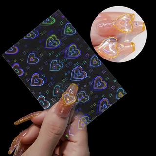 sticker 3D tim nail siêu cute