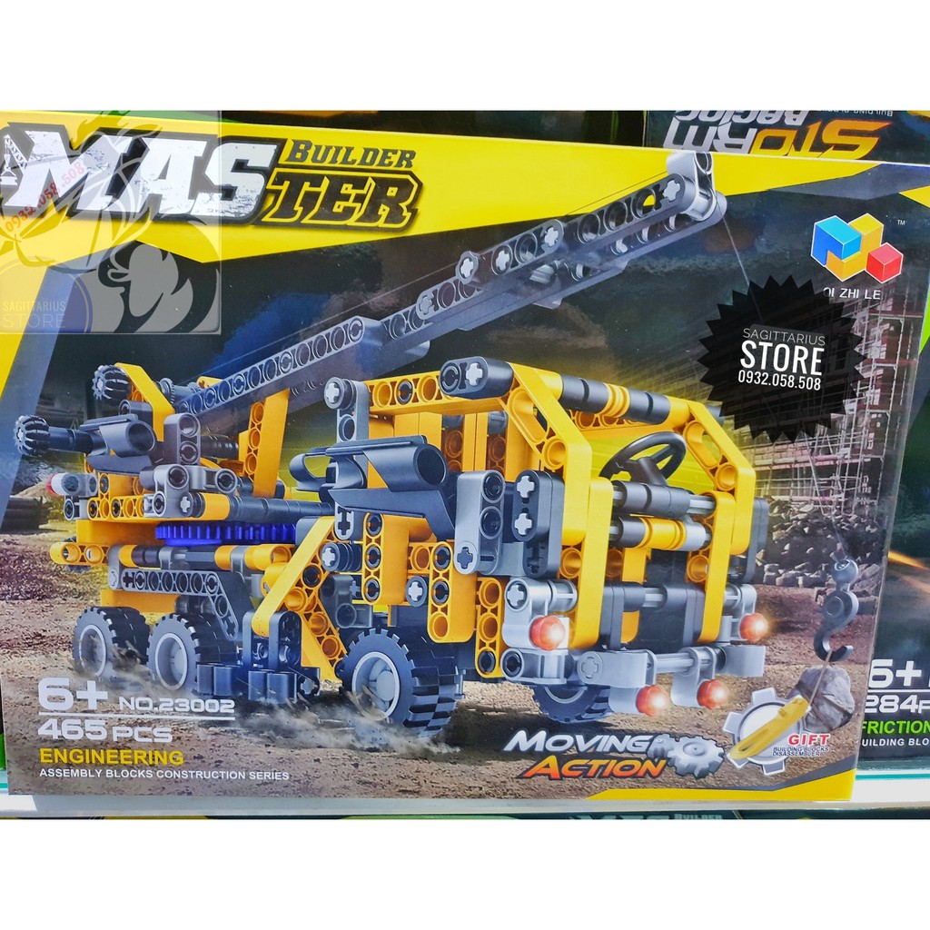 Lego Lắp Ráp Xe Cẩu Master Builder - Qi Zhi Le 23302