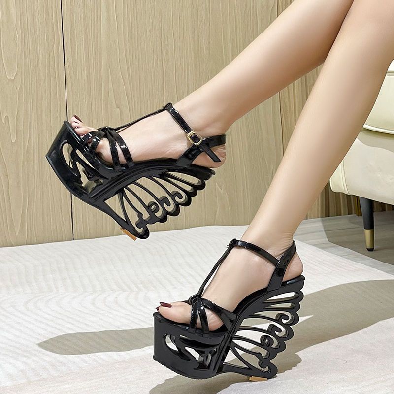 Giày Sandal Cao Gót 15CM Đế Dày Chống Thấm Nước Phong Cách Mori Thời Trang Quyến Rũ Cho Nữ