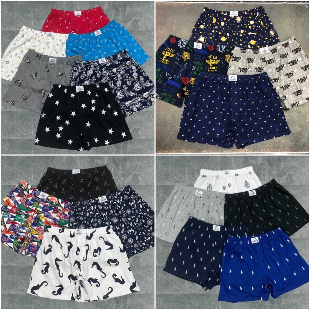 Quần short mặc ngủ, mặc nhà nam nữ ABABA đùi cotton cao cấp,đa dạng họa tiết