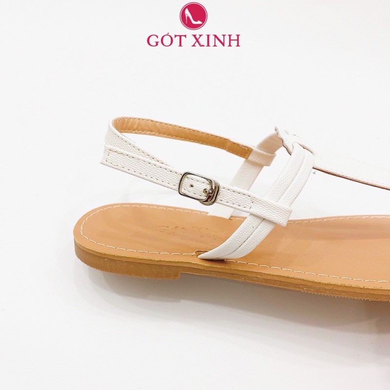 Giày sandal xỏ ngón nữ GÓT XINH SD5 da mềm đế bệt