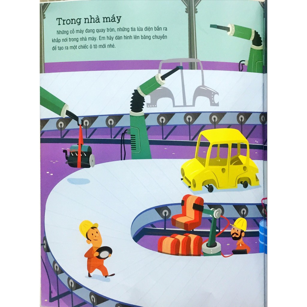 Sách - First Sticker Book - Sách Dán Hình Đầu Đời Cho Bé - Ô tô (Dành Cho Trẻ Em Từ 3-8 Tuổi)