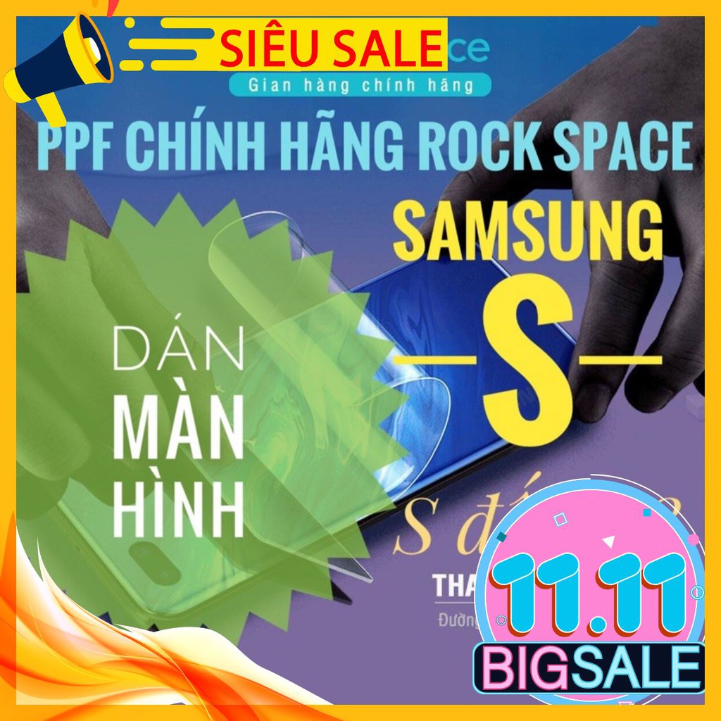 Samsung dòng S đến S8 - Miếng dán màn hình PPF siêu dẻo chính hãng Rock Space đủ mã Samsung dòng S