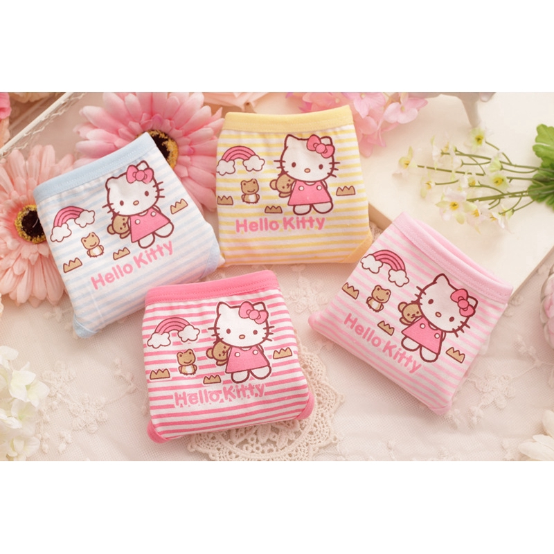 Quần lót cotton họa tiết hoạt hình cho bé gái
