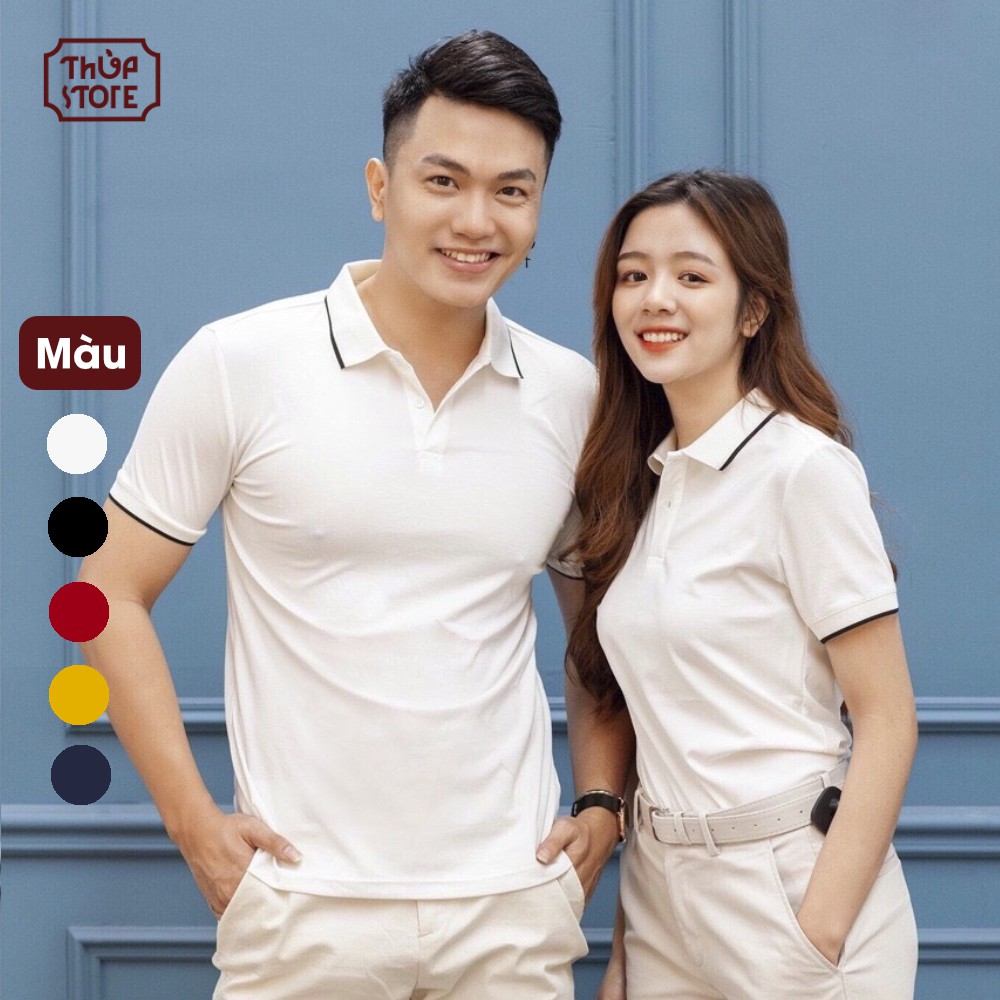 Áo polo unisex cộc tay co dãn 4 chiều