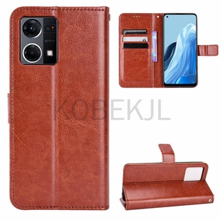 Ốp lưng OPPO Reno 7 4G Ví da PU Khe cắm thẻ Vỏ điện thoại OPPO Reno 7 Pro 7Z 6Z 6Pro Reno7 4G Giá đỡ lật