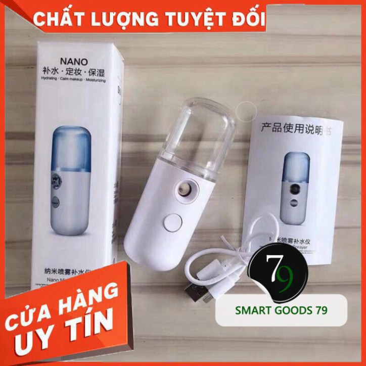 [ Chính Hãng ] [Freeship hàng cao cấp 21] Máy phun sương tạo độ ẩm bình xịt khoáng nano xông chăm sóc cho da mặt cầm tay