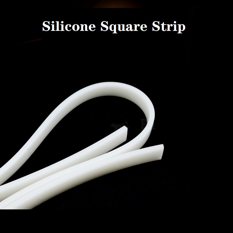 Width 4/5/6/8mm Silicone Square Strip Solid Sealing Strip Silicone Strip High Temperature Resistant Non-Slip Waterproof Cuộn Dây Silicone Chịu Nhiệt Cao Chống Trượt / Thấm Nước Tiện Dụng