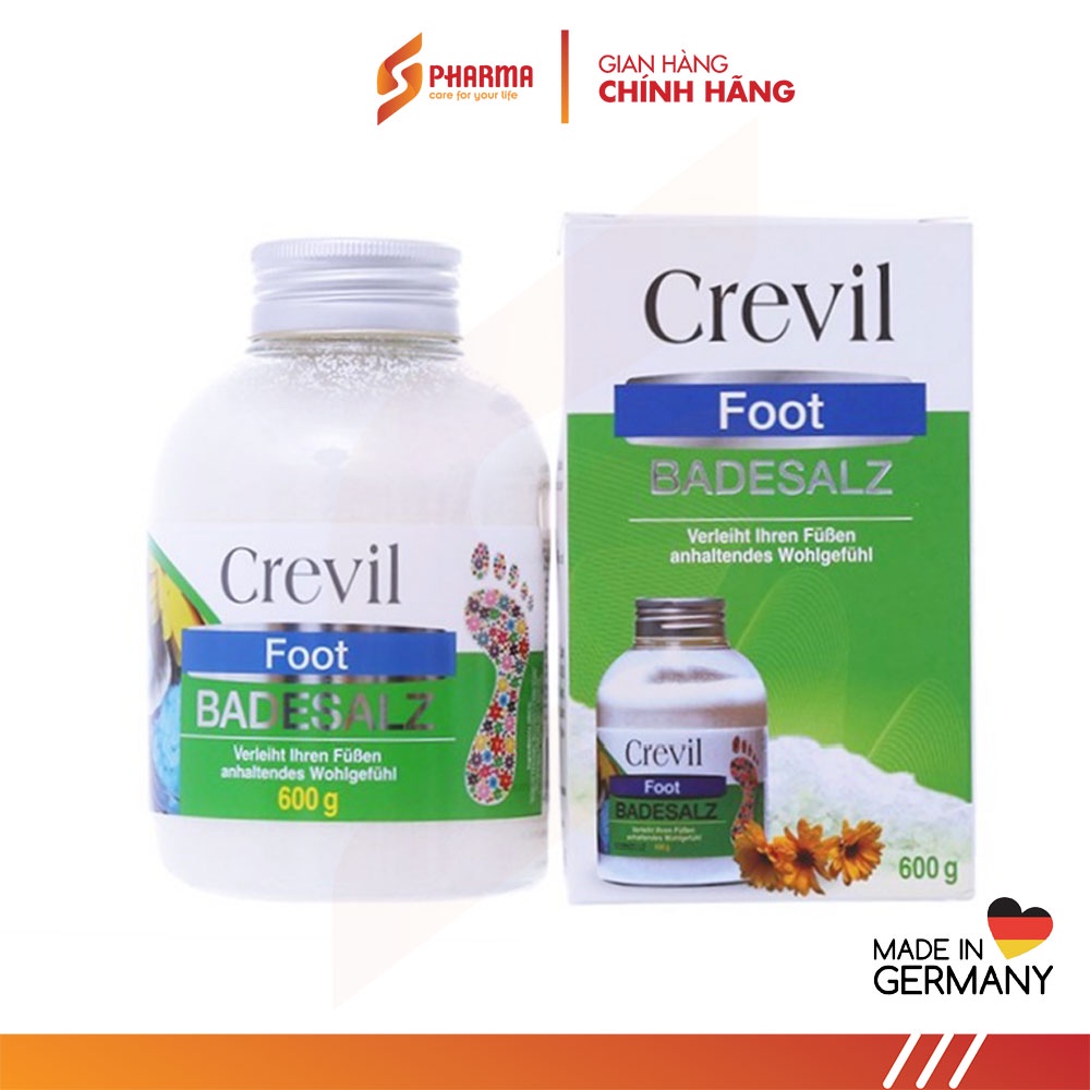 Muối ngâm chân CREVIL FOOT BADESALZ 600G - ĐỨC