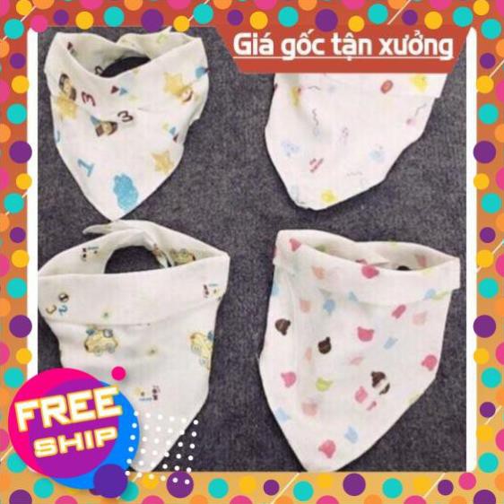 GIẢM GIÁ Combo 10 khăn tam giác xuất nhật quàng cổ bé Hàng Việt Nam